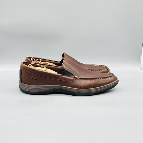 Cole Haan Shoes Mens 12 Brown Leather Moc Toe Slip On Loafers Casual Comfort main image 8